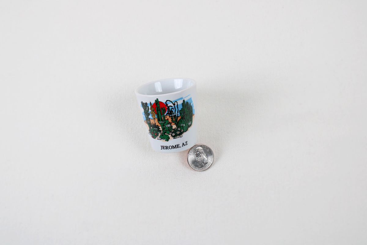 Arizona Souvenir Shot Glass Naming The Historic Mining Town Of Jerome