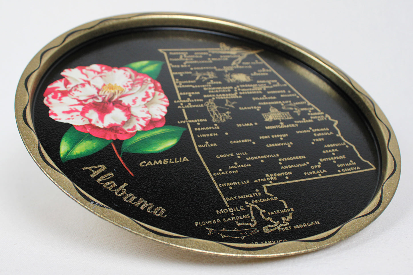 Alabama Souvenir Metal Serving Tray