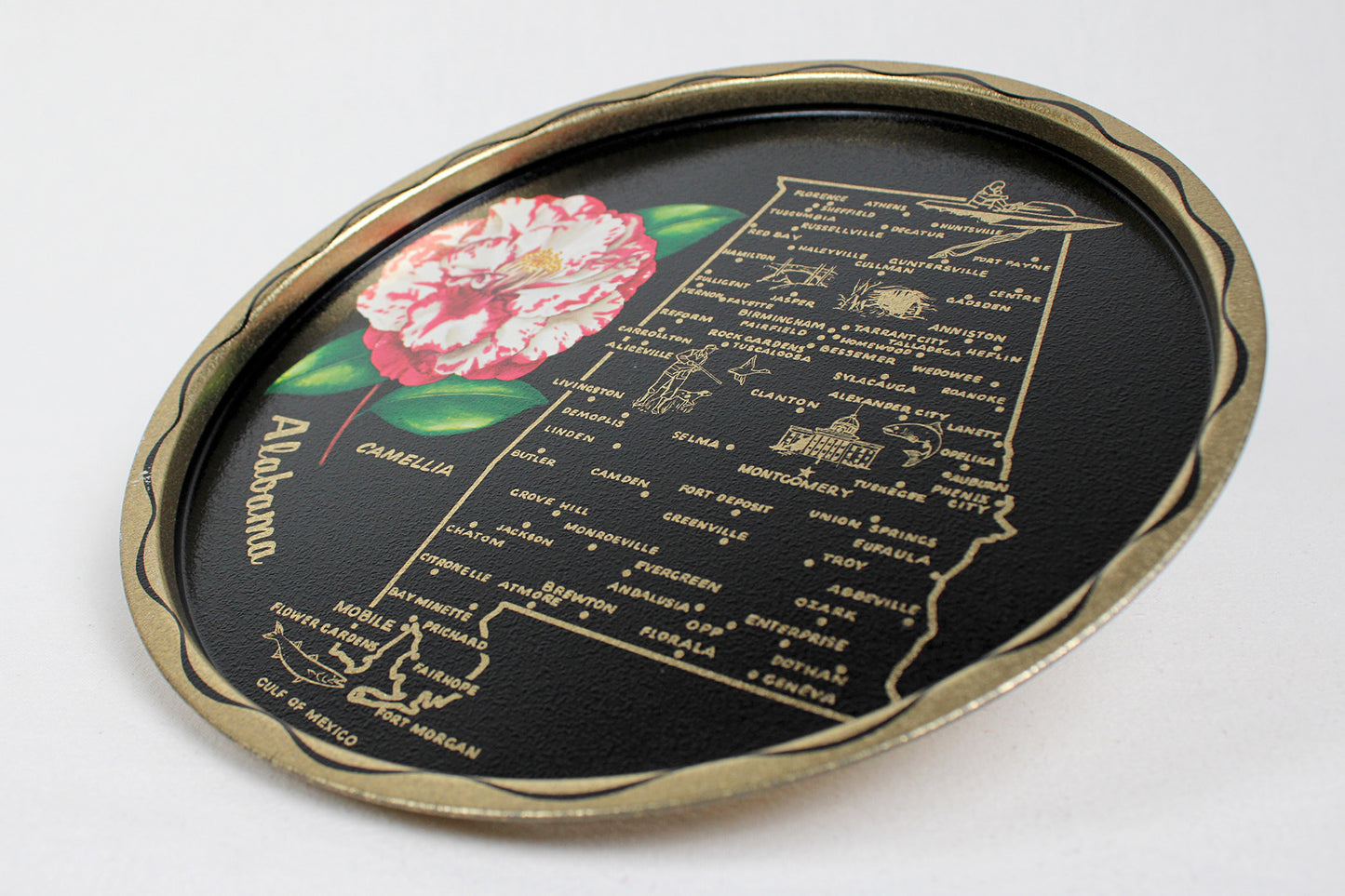 Alabama Souvenir Metal Serving Tray