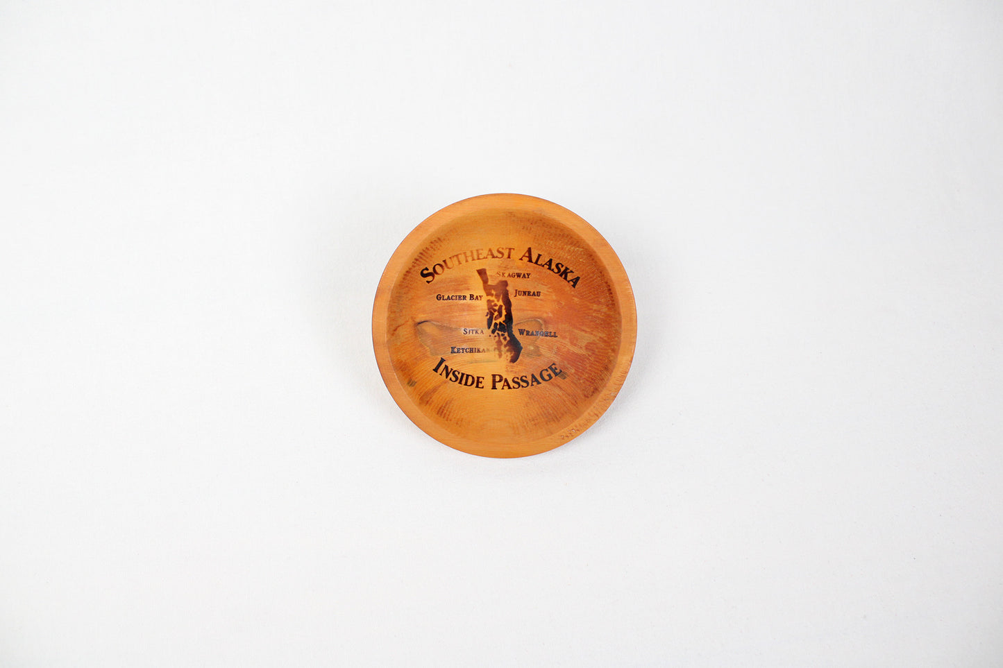 Alaska Forest Creations “Southeast Alaska Inside Passage” Yellow Cedar Wood Bowl