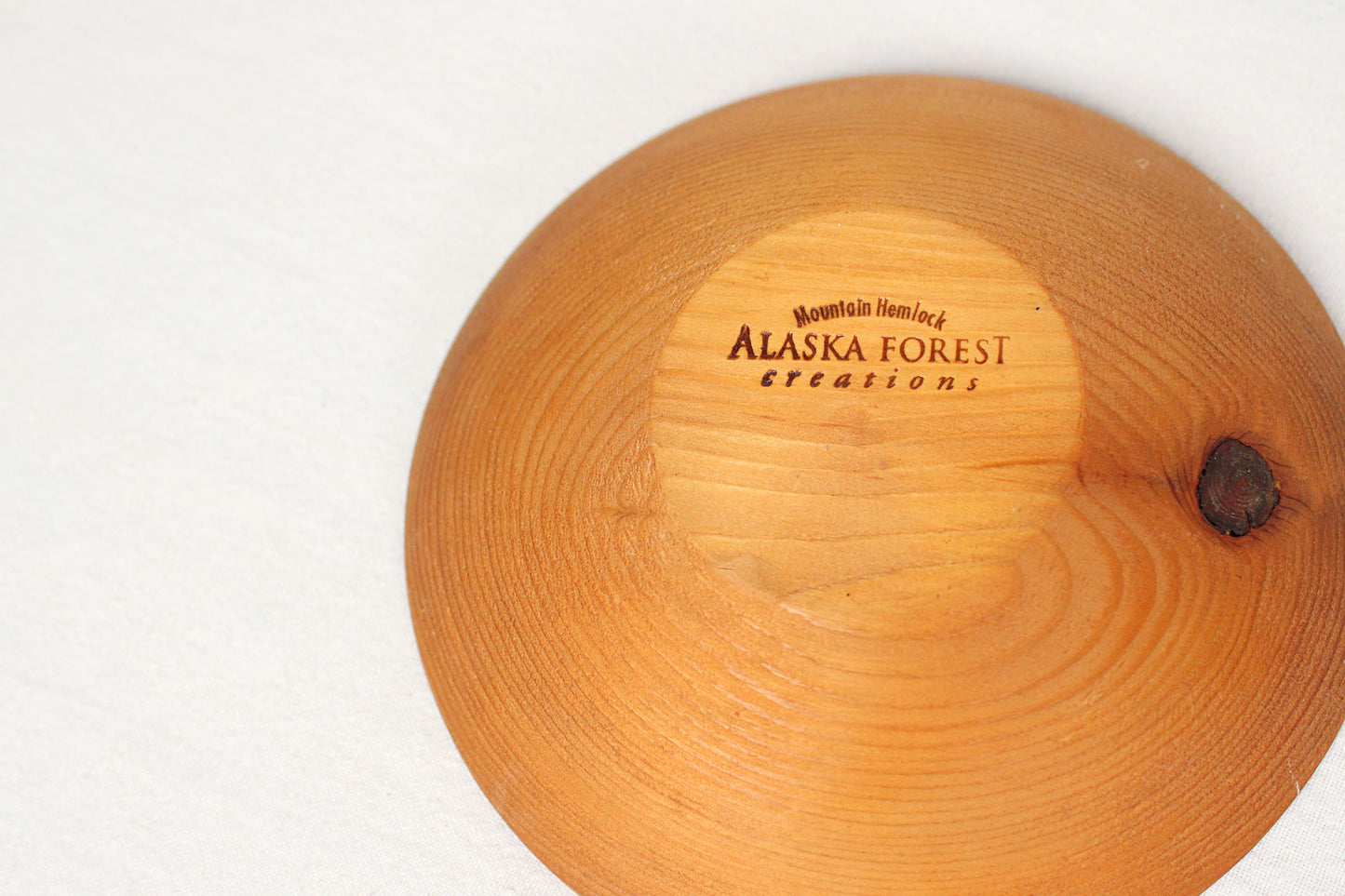 Alaska Forest Creations “The Last Frontier” Mountain Hemlock Wood Bowl