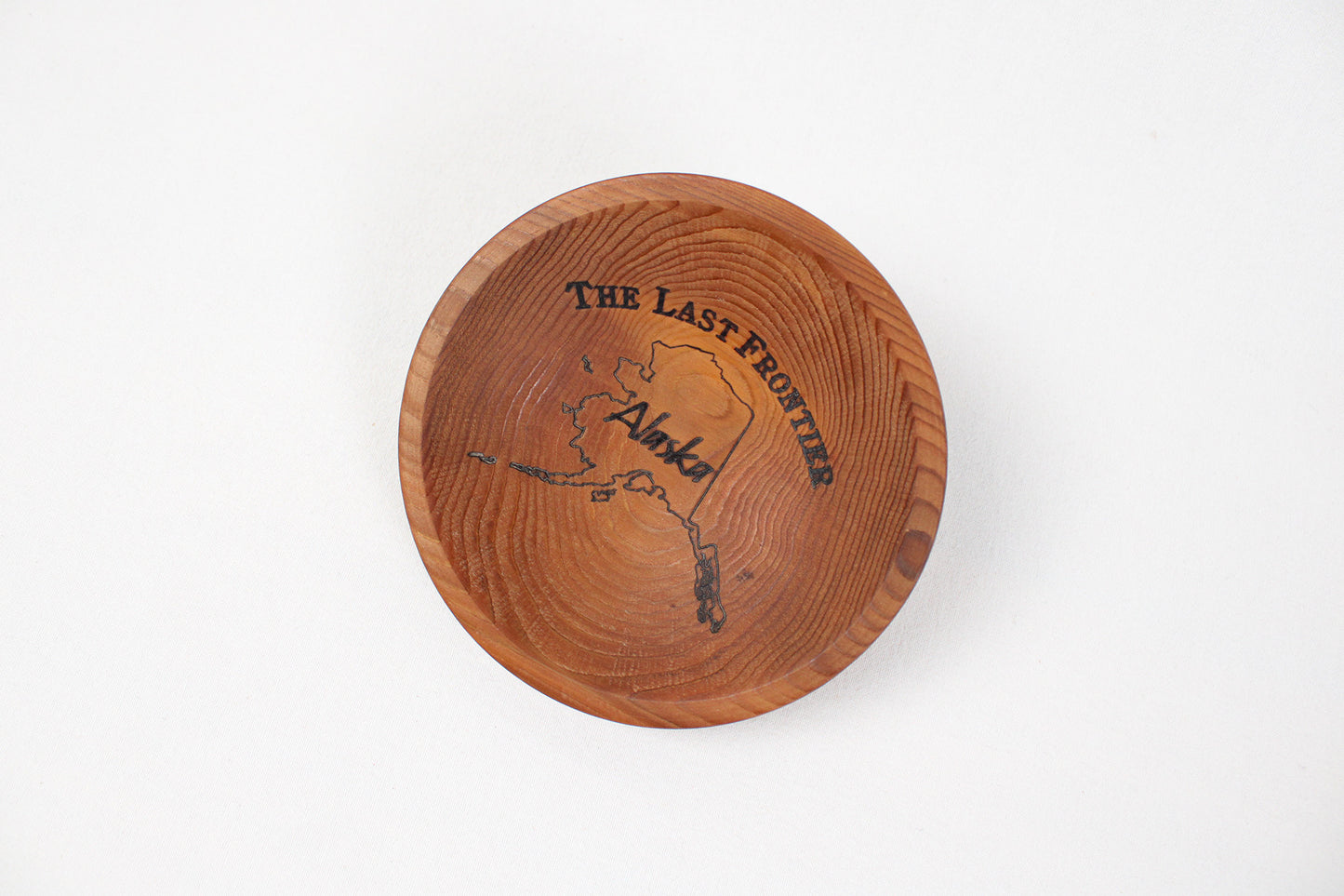 Alaska Forest Creations “The Last Frontier” Western Red Cedar Wood Bowl