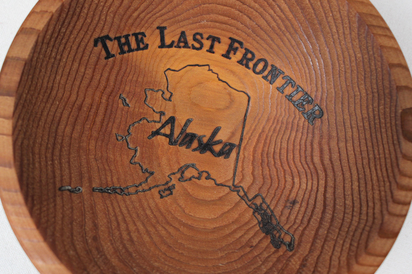 Alaska Forest Creations “The Last Frontier” Western Red Cedar Wood Bowl