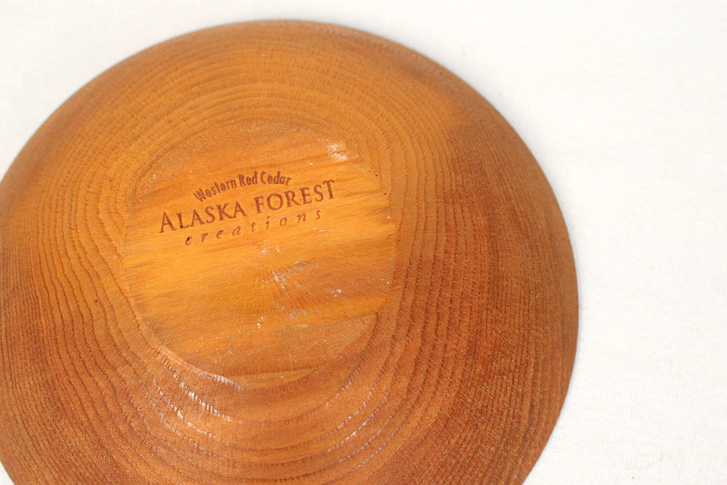 Alaska Forest Creations “The Last Frontier” Western Red Cedar Wood Bowl