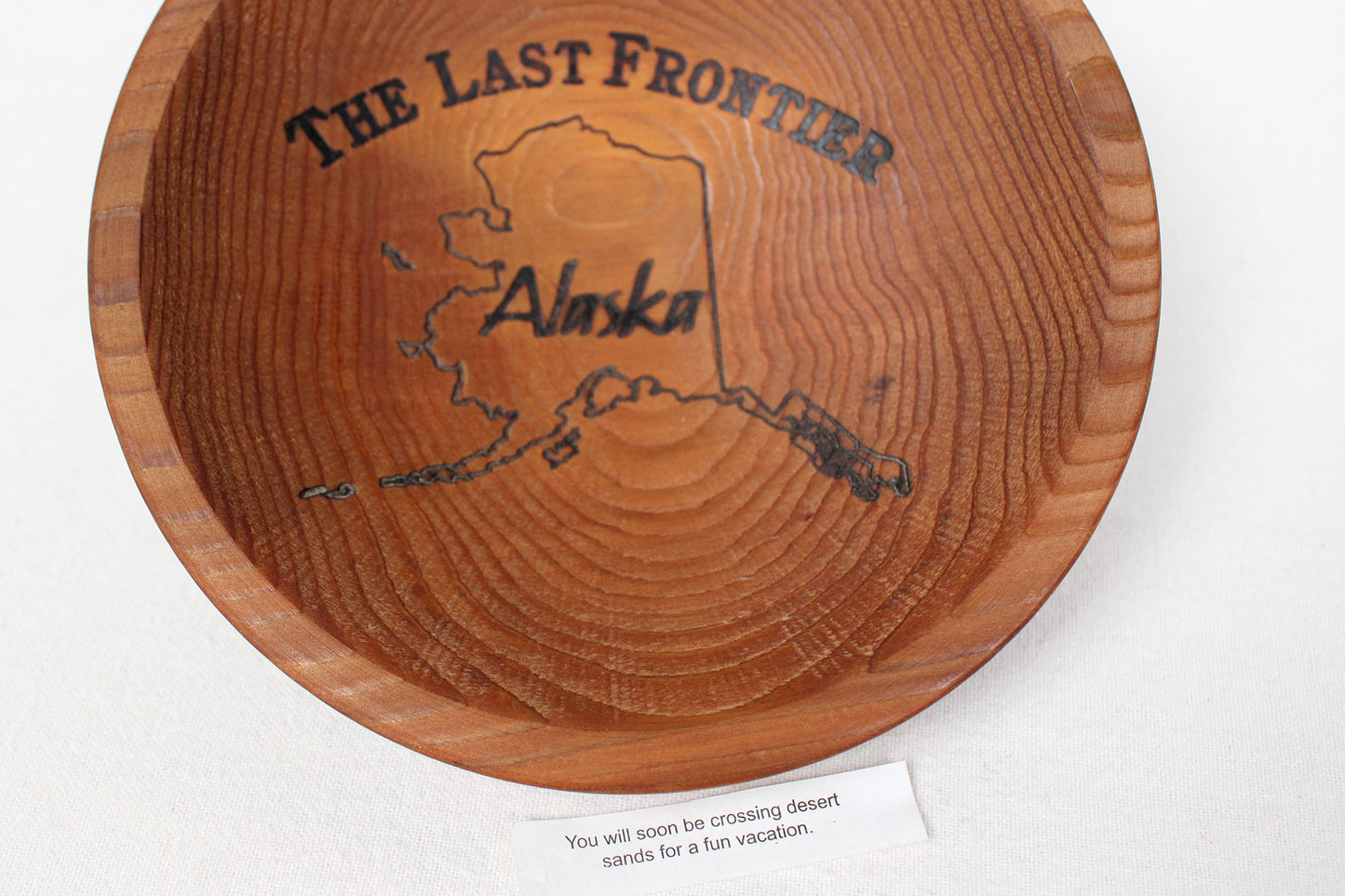 Alaska Forest Creations “The Last Frontier” Western Red Cedar Wood Bowl