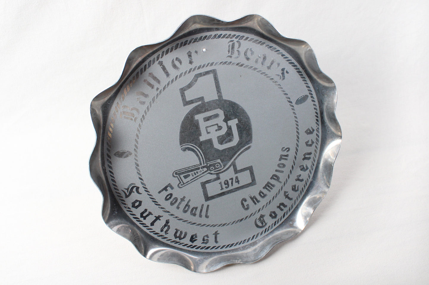 Baylor University 1974 Southwest Conference Champions Metal Tray