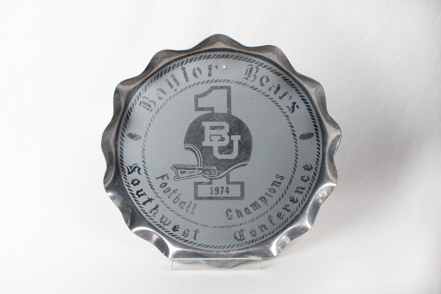 Baylor University 1974 Southwest Conference Champions Metal Tray