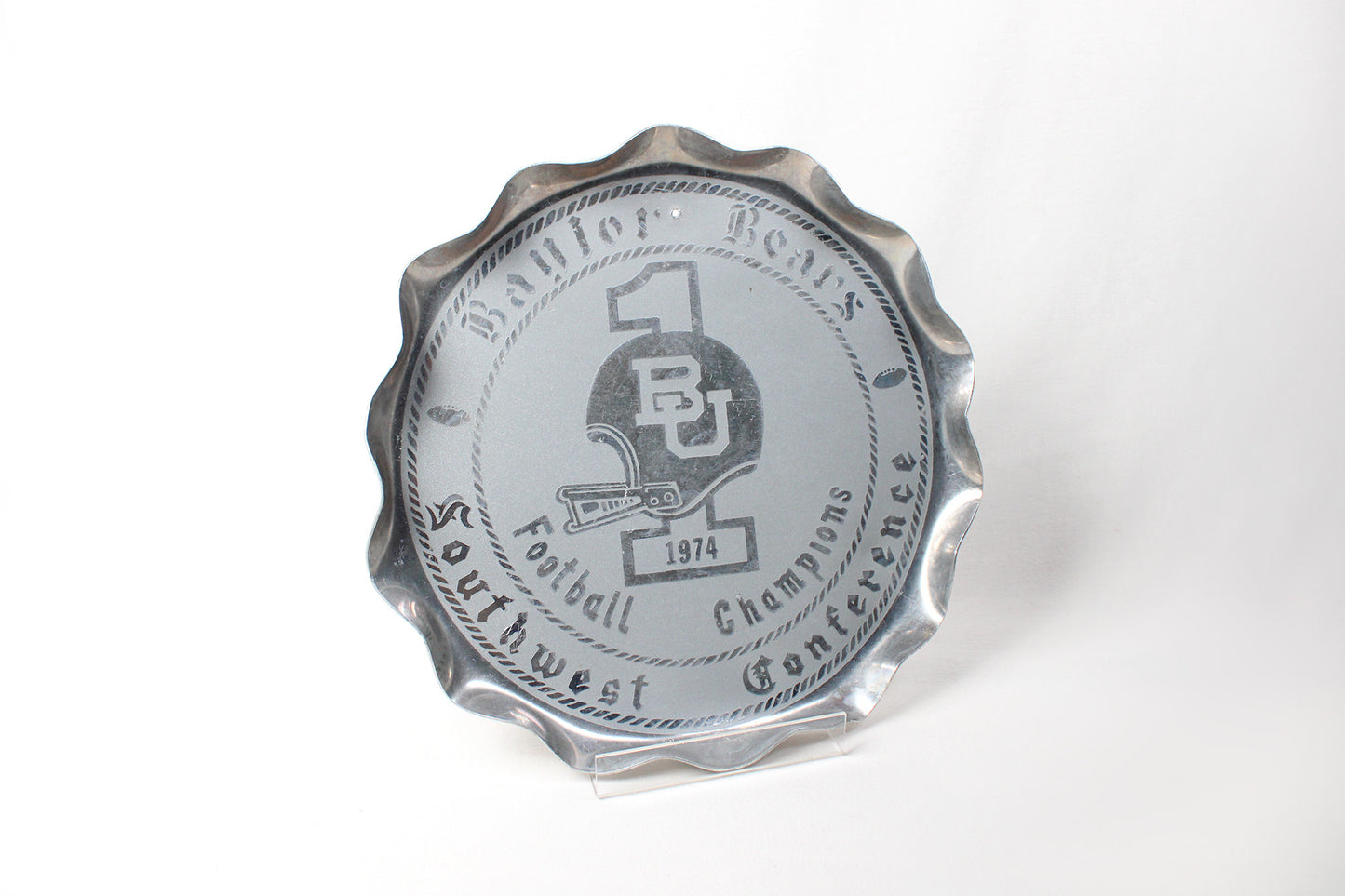 Baylor University 1974 Southwest Conference Champions Metal Tray