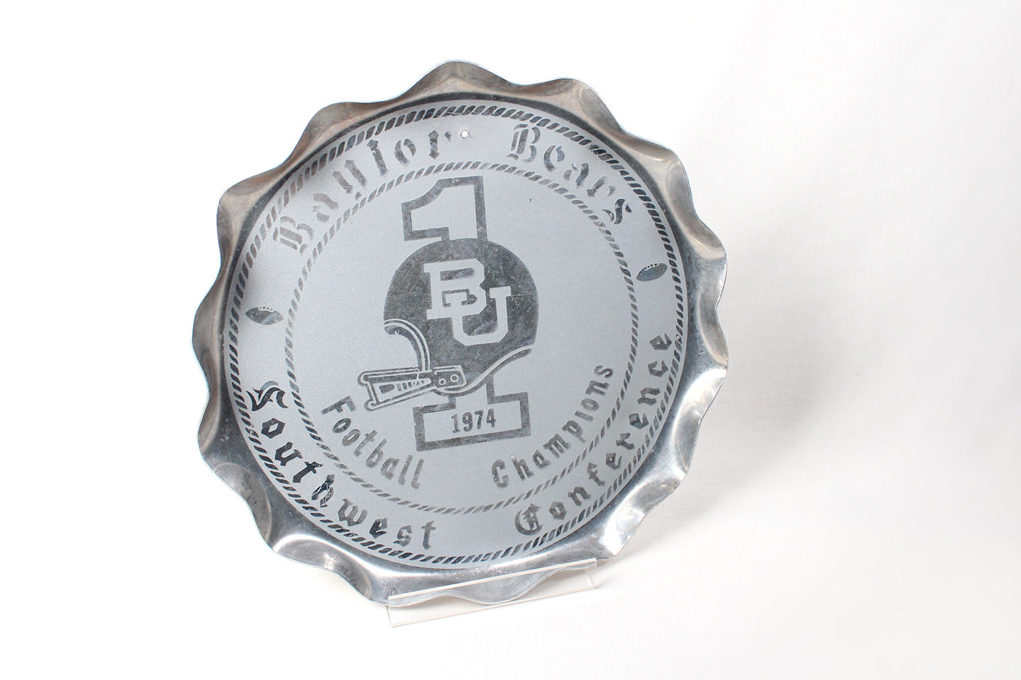 Baylor University 1974 Southwest Conference Champions Metal Tray