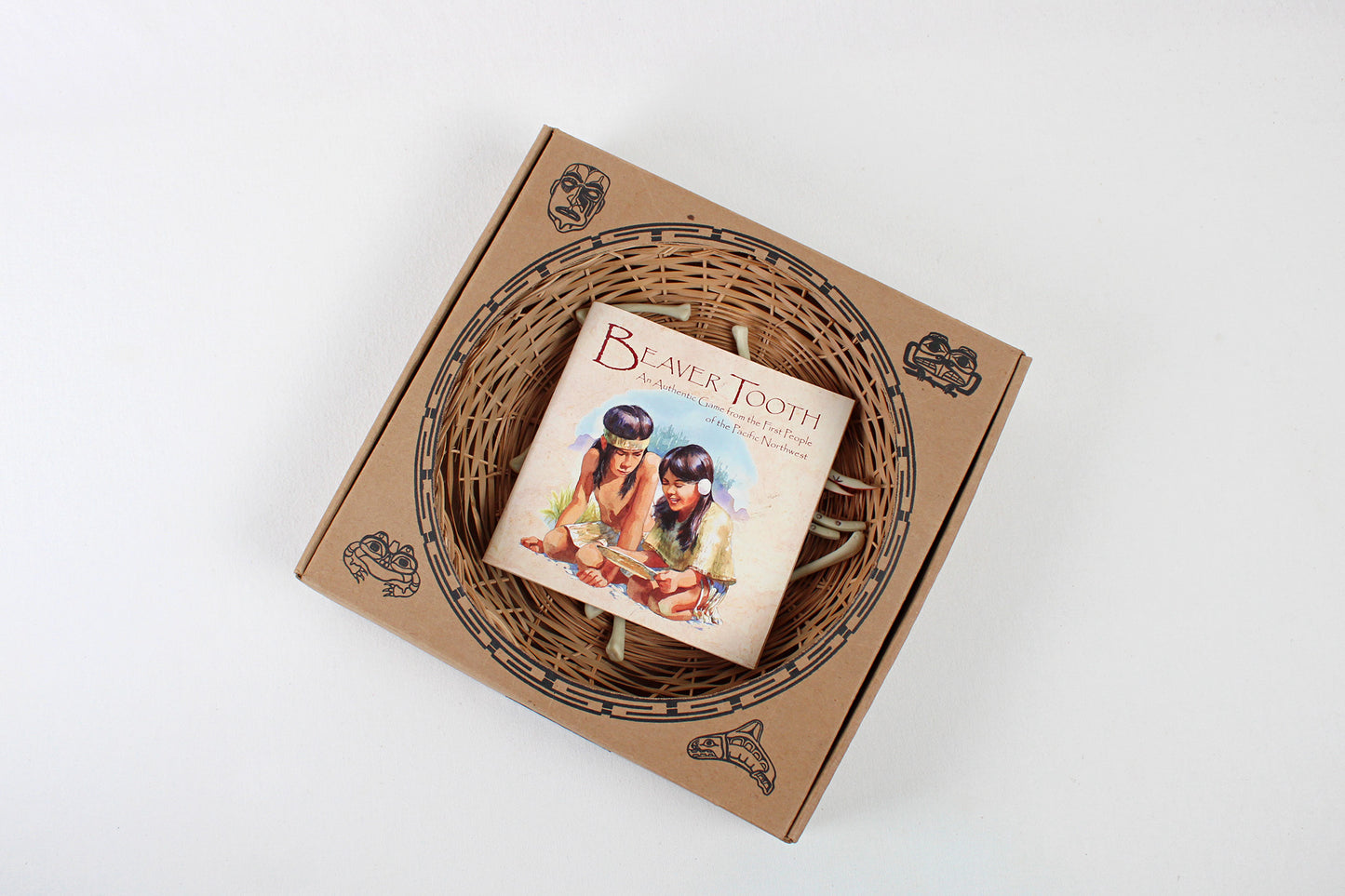 Pacific Northwest Authentic Game Of Beaver Tooth From The Native Tribes