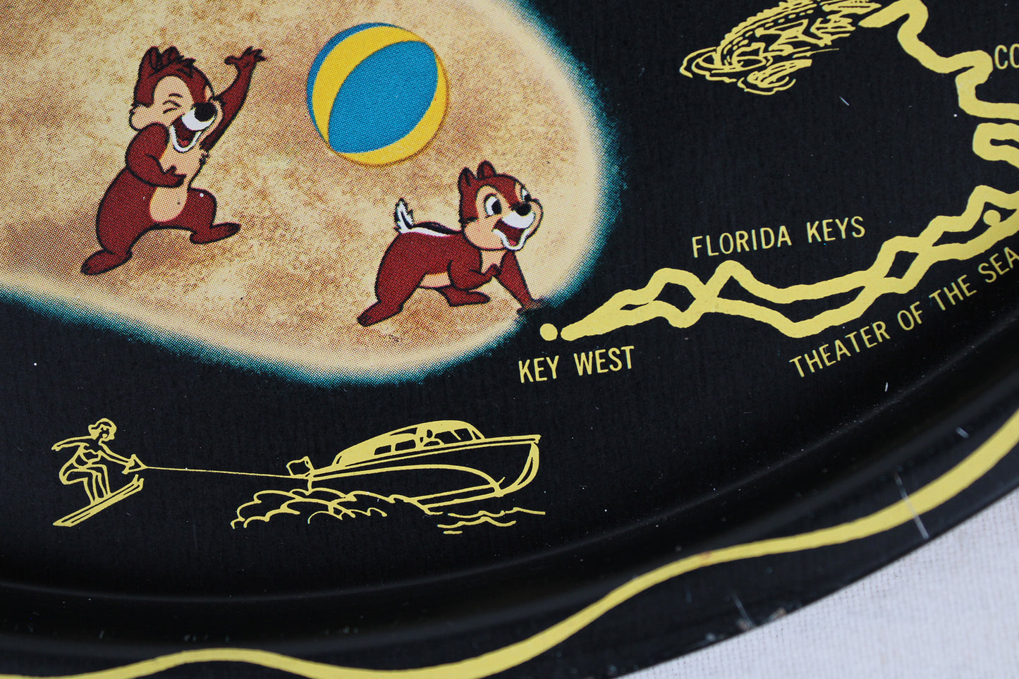 Florida Walt Disney World Souvenir Metal Serving Tray