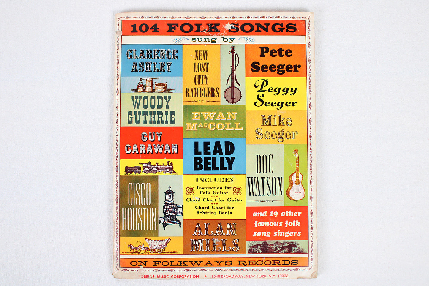 Folkways Records 104 Folk Songs Songbook, Compiled by Moses Asch (1964)