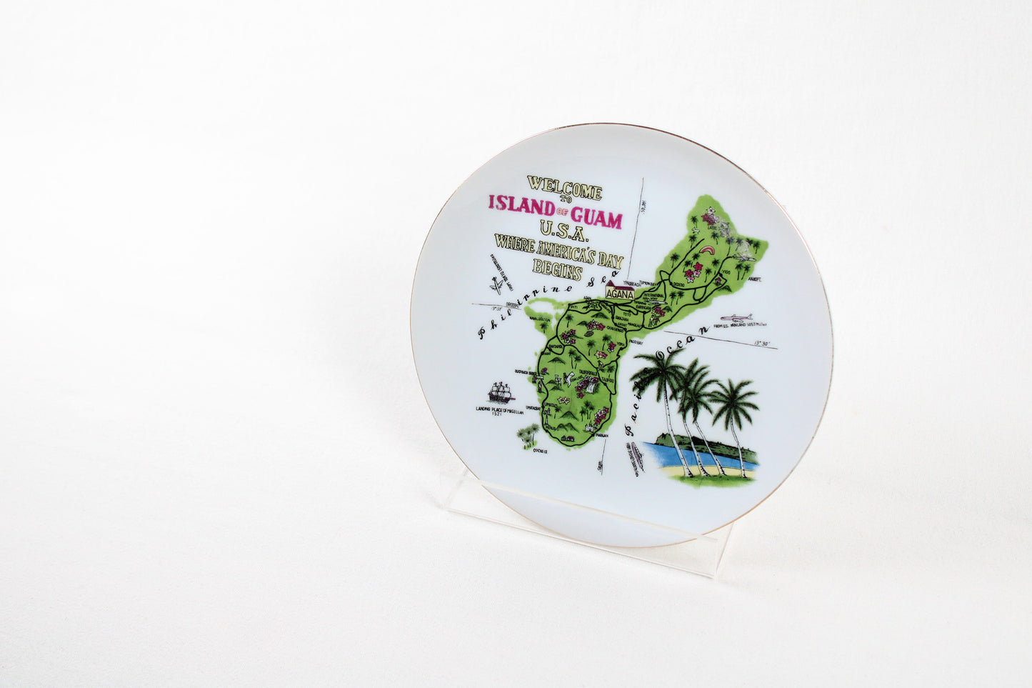 Welcome To Island Of Guam, U.S.A., Decorative Wall Plate