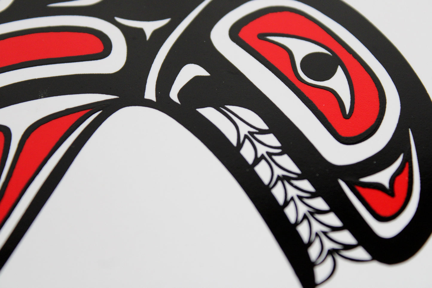 Jody Wilson Coast Salish Artist Ceramic Trivet: Killerwhale
