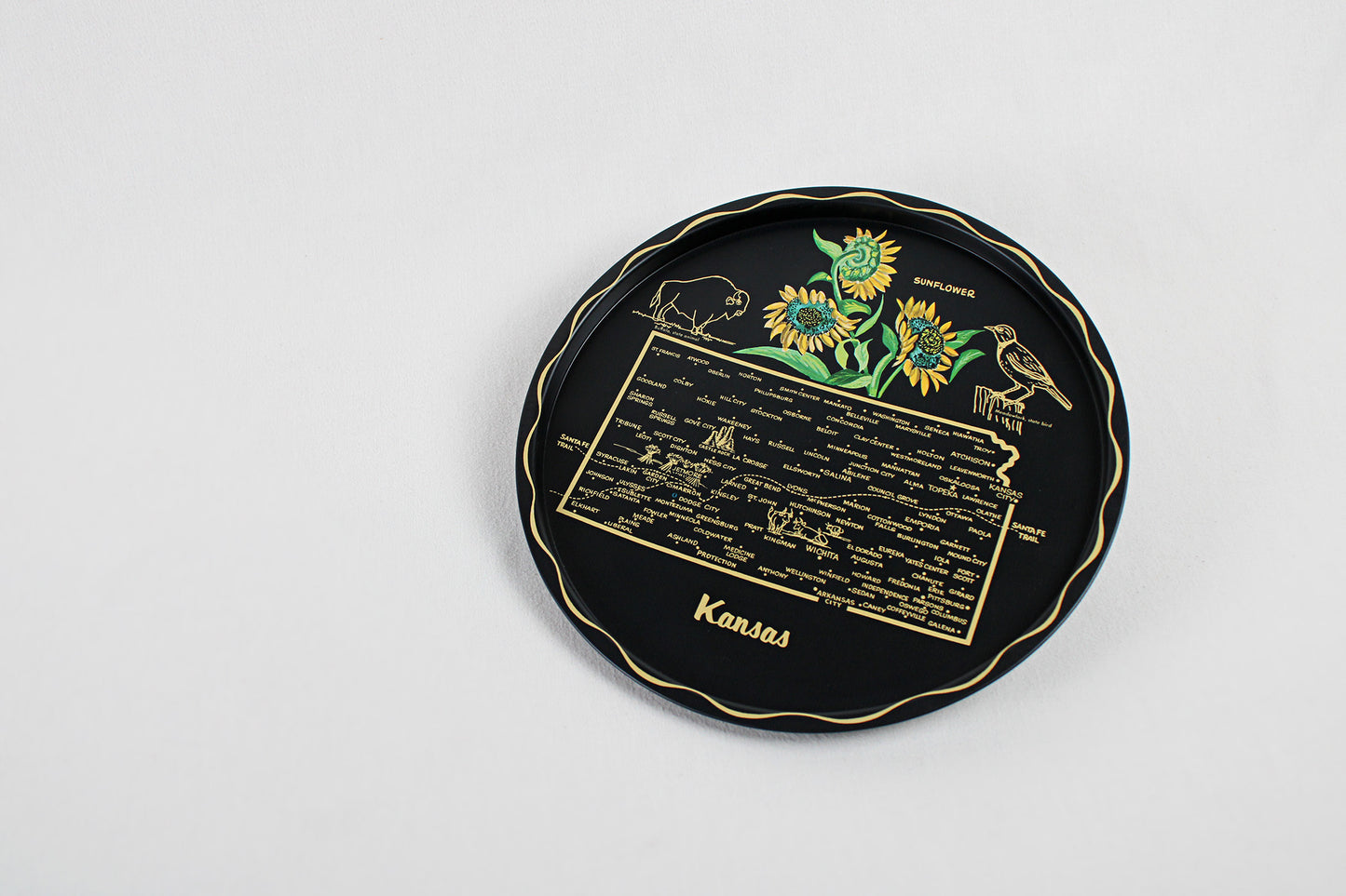 Kansas Souvenir Metal Serving Tray