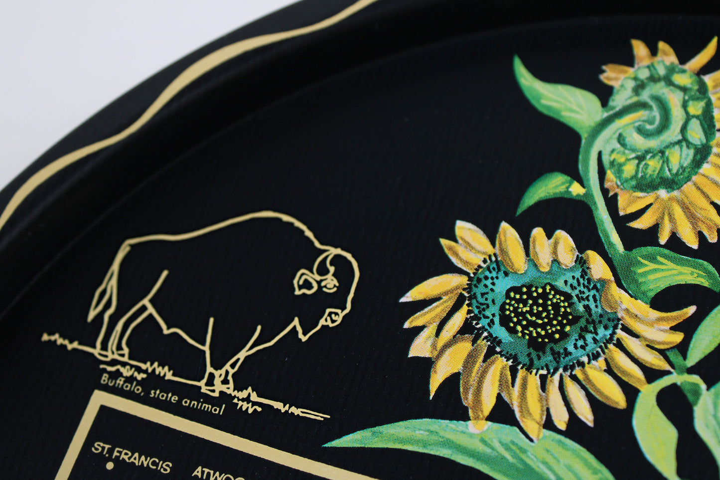 Kansas Souvenir Metal Serving Tray