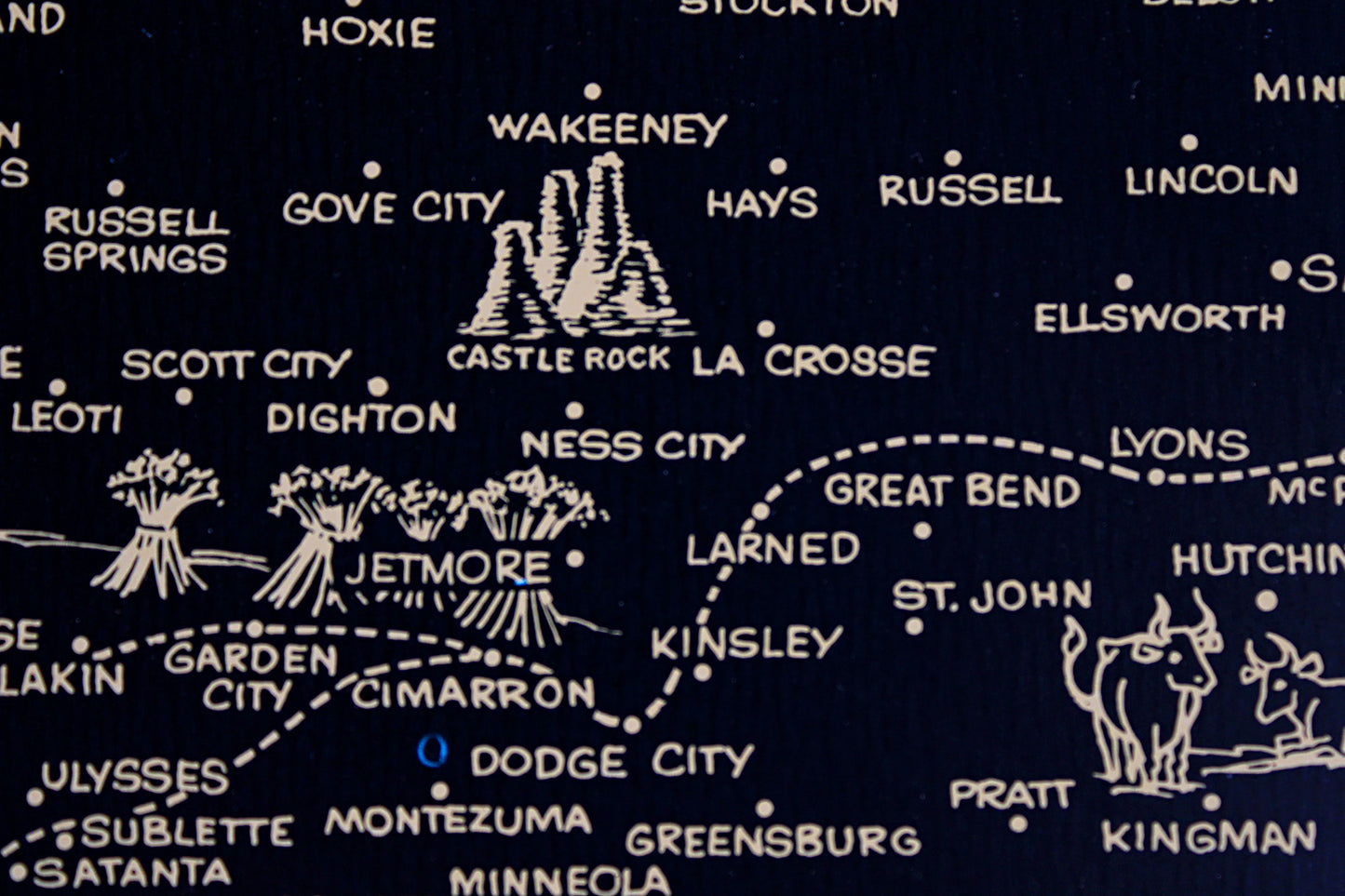 Kansas Souvenir Metal Serving Tray