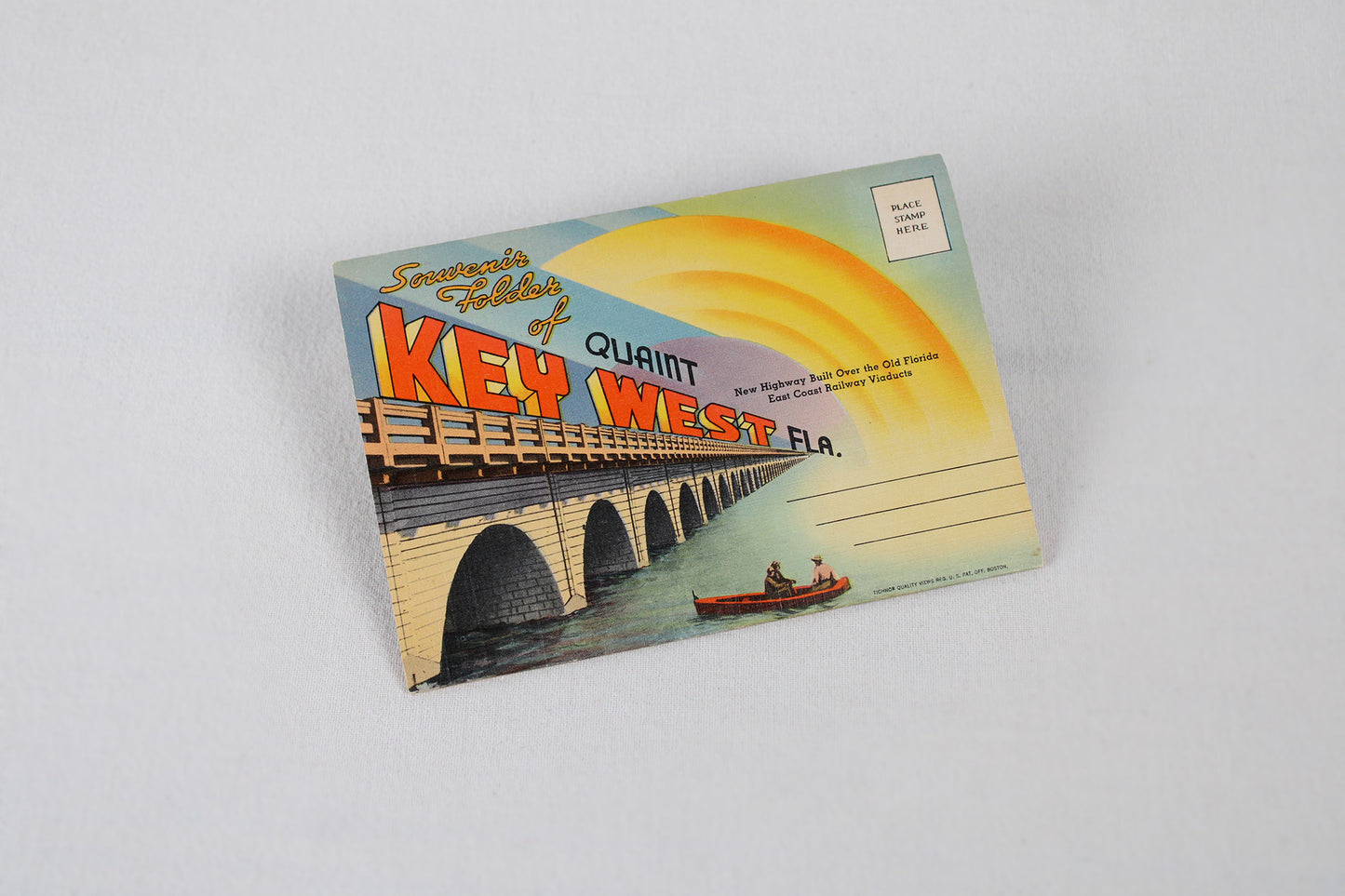 Souvenir Folder of Quaint Key West, Florida / Accordion Postcard Set