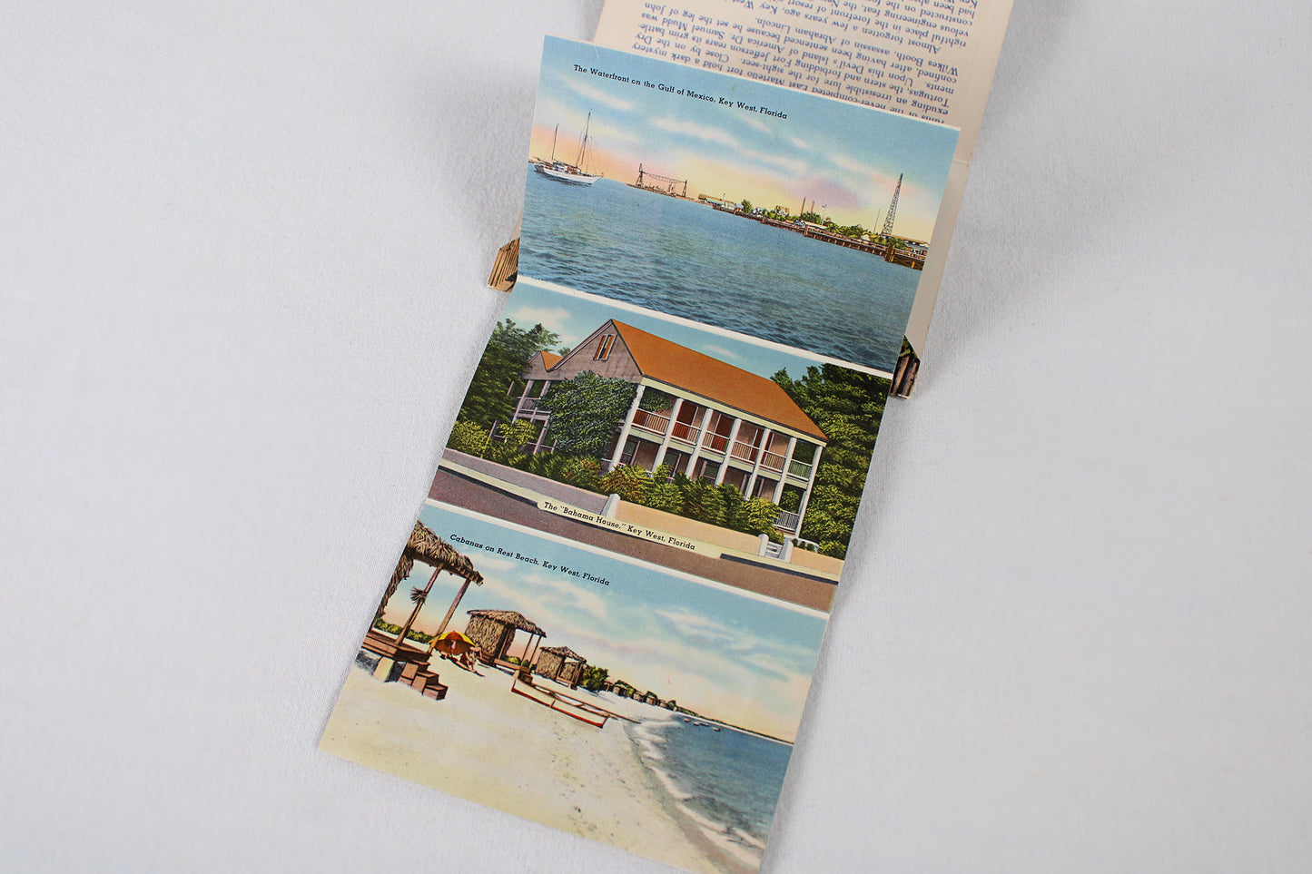 Souvenir Folder of Quaint Key West, Florida / Accordion Postcard Set