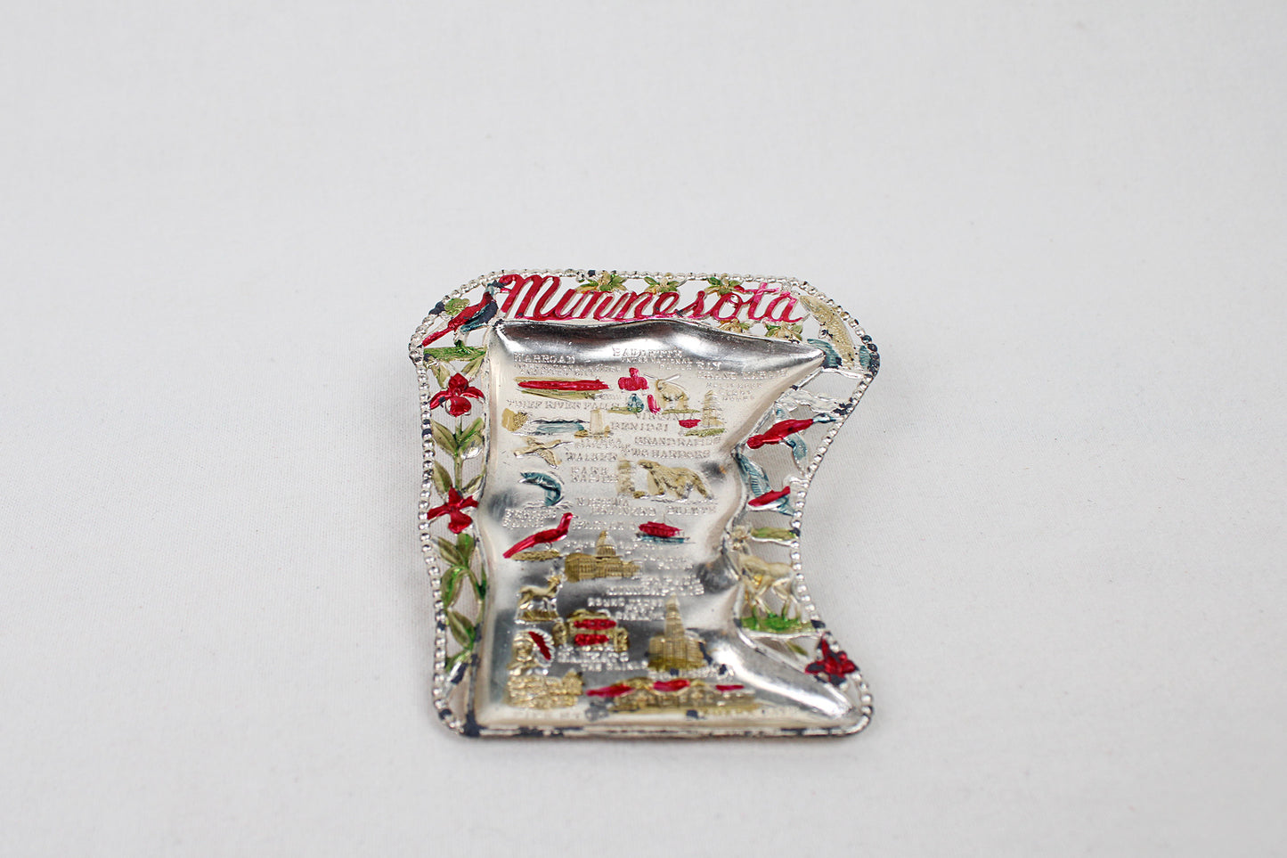 Minnesota Small Metal Tray / Ashtray Souvenir