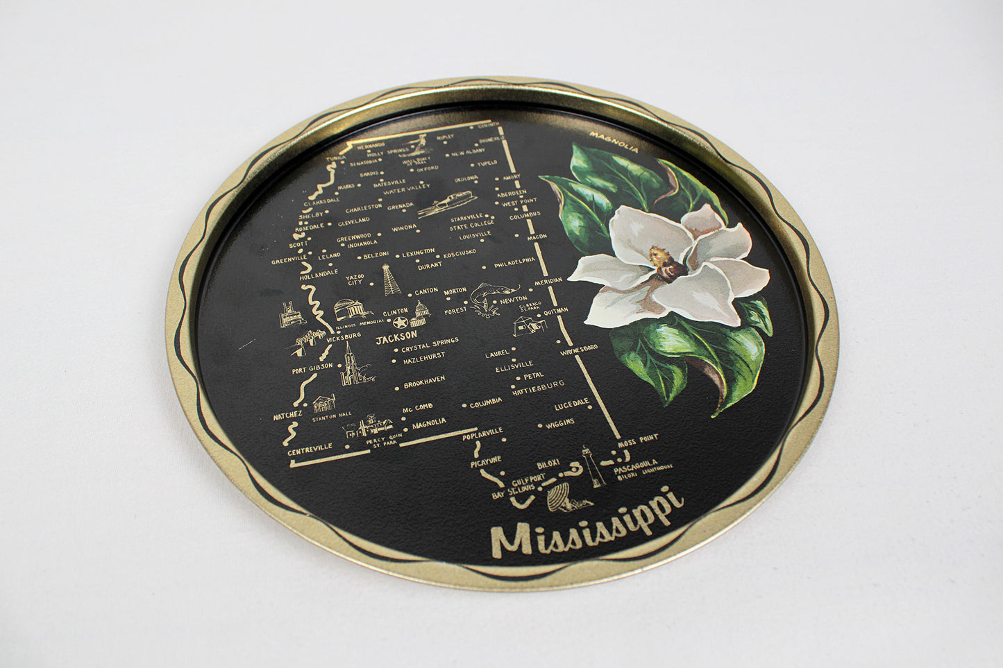 Mississippi Souvenir Metal Serving Tray