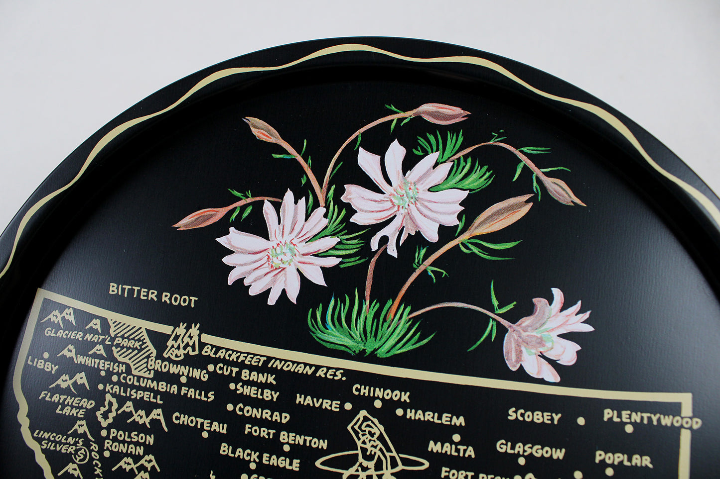 Montana Souvenir Metal Serving Tray