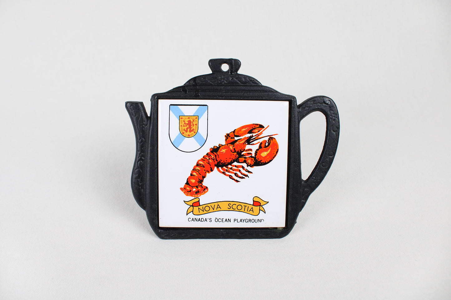 Nova Scotia “Canada’s Ocean Playground” Cast Iron Trivet