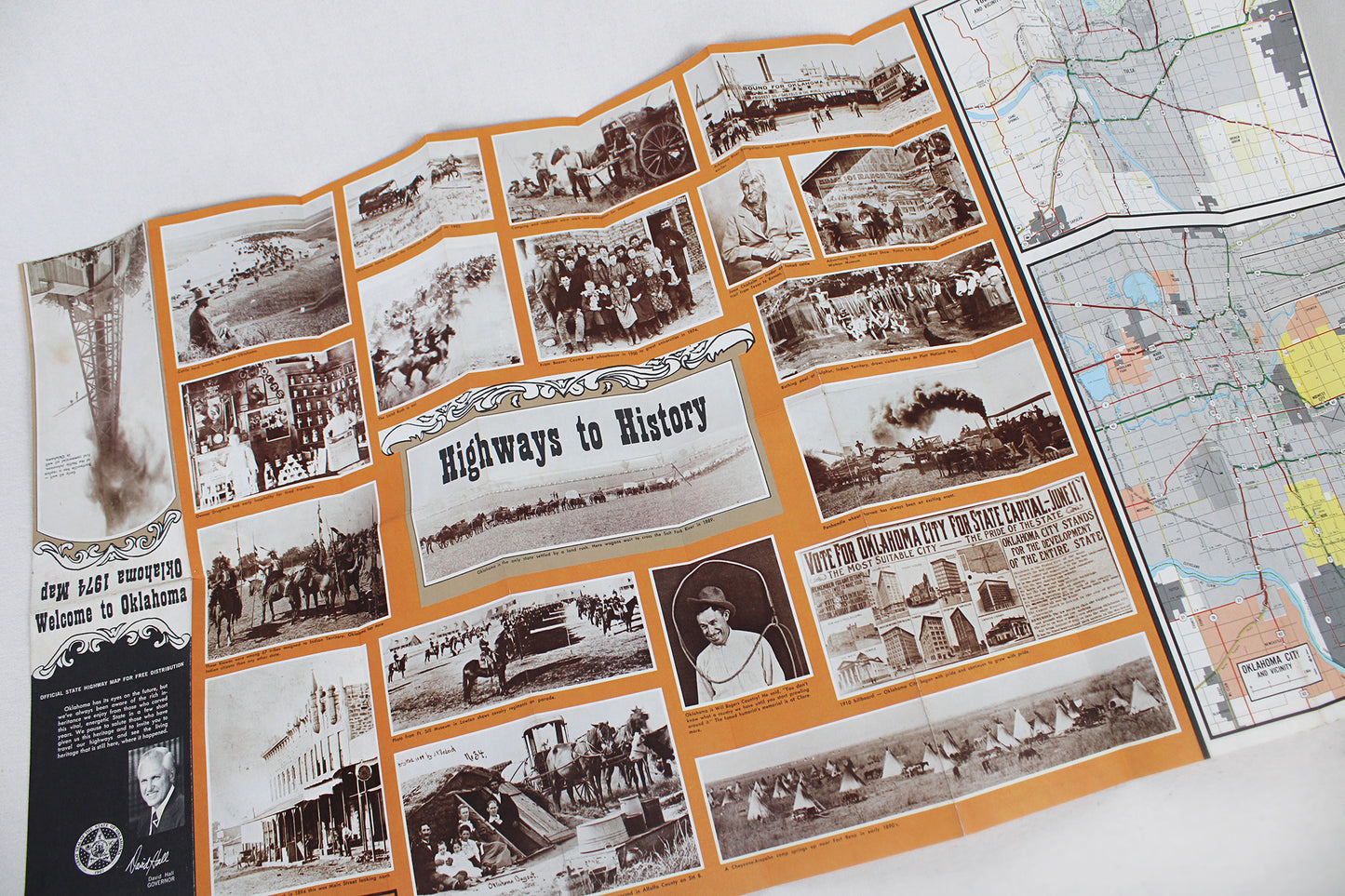 Oklahoma 1974 Official State Highway Map