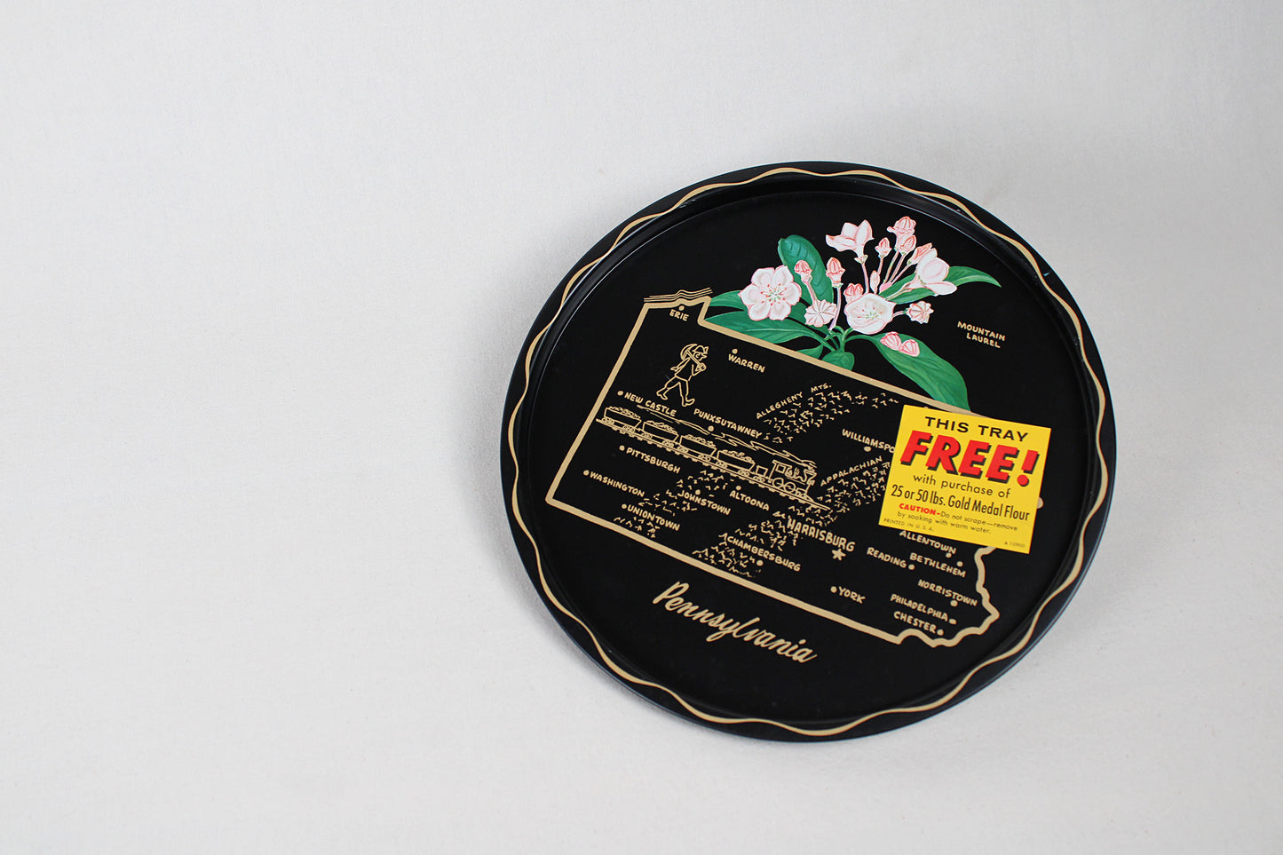 Pennsylvania Souvenir Metal Serving Tray