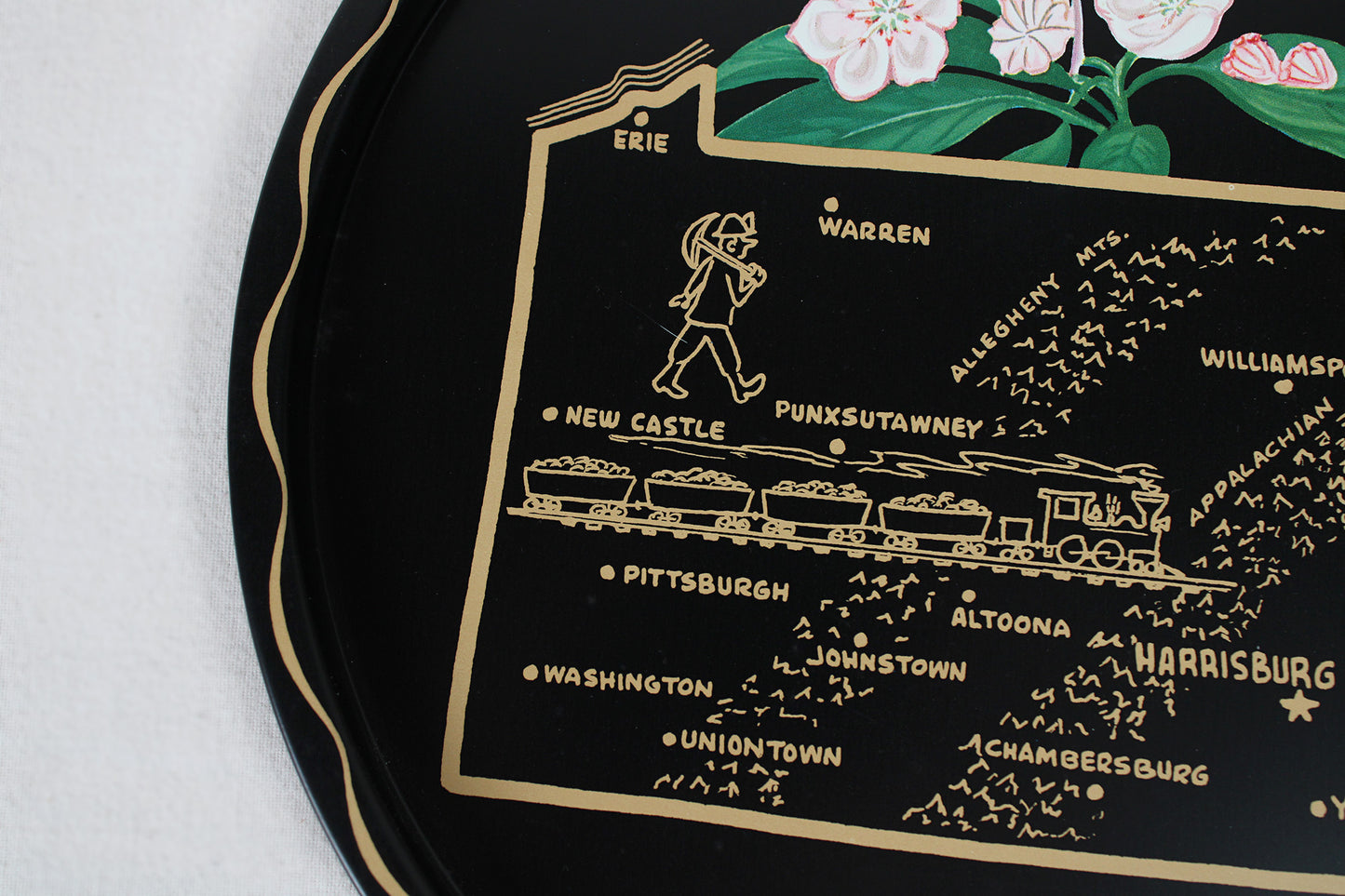 Pennsylvania Souvenir Metal Serving Tray