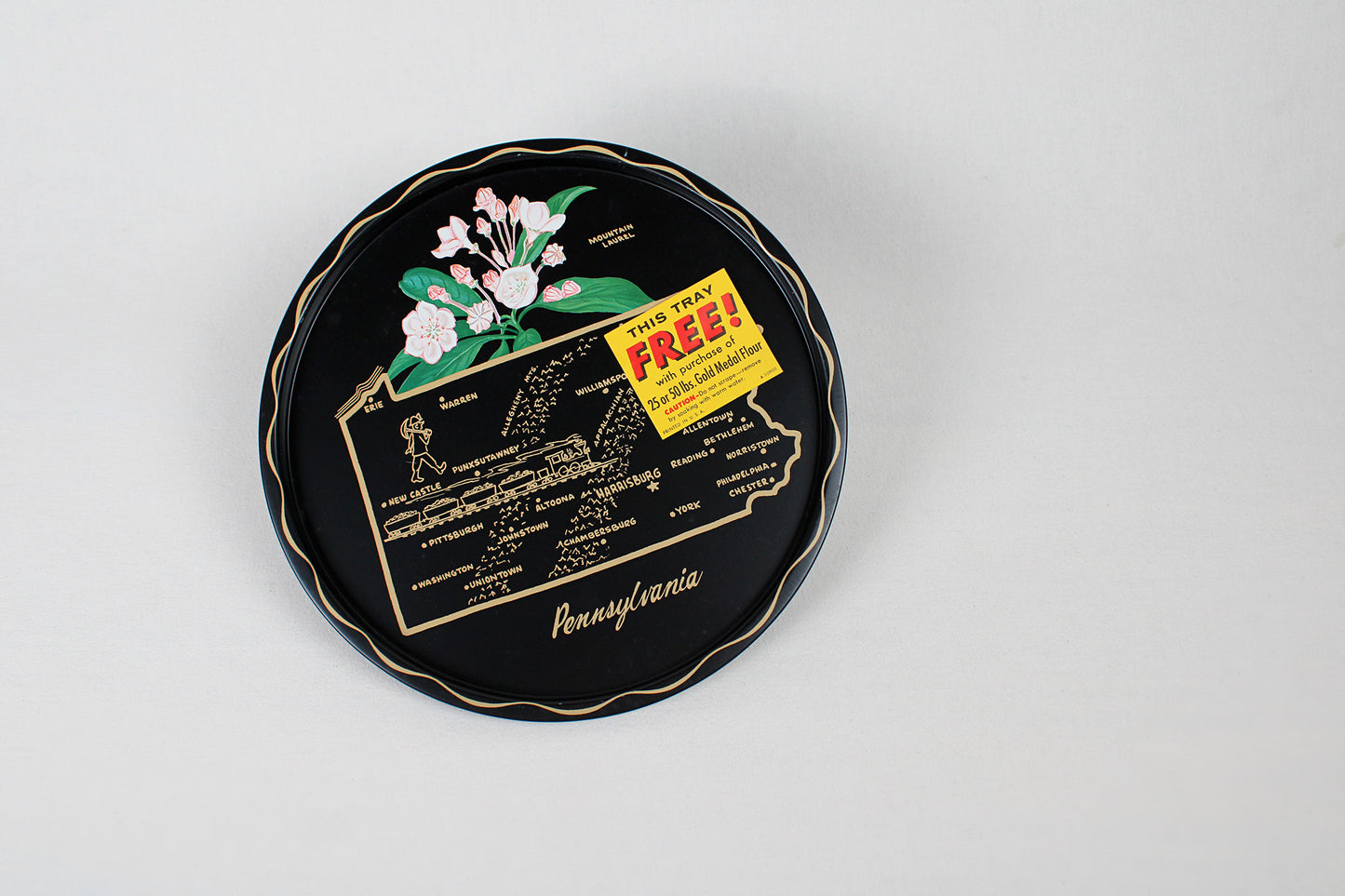 Pennsylvania Souvenir Metal Serving Tray