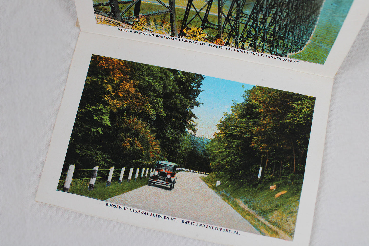 Roosevelt Highway, Pennsylvania "Souvenir Folder" / Accordion Postcard Set