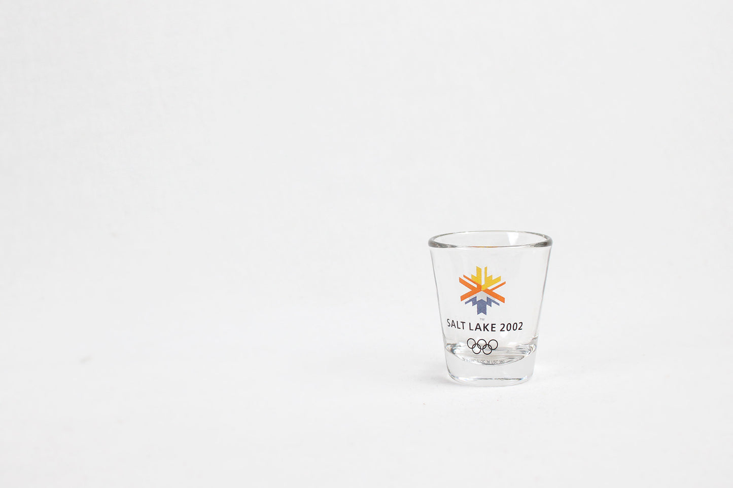 Salt Lake City, Utah, 2002 Winter Olympic Games Clear Shot Glass
