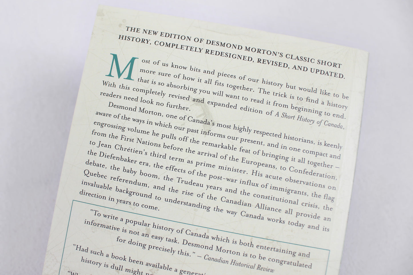A Short History of Canada, by Desmond Morton