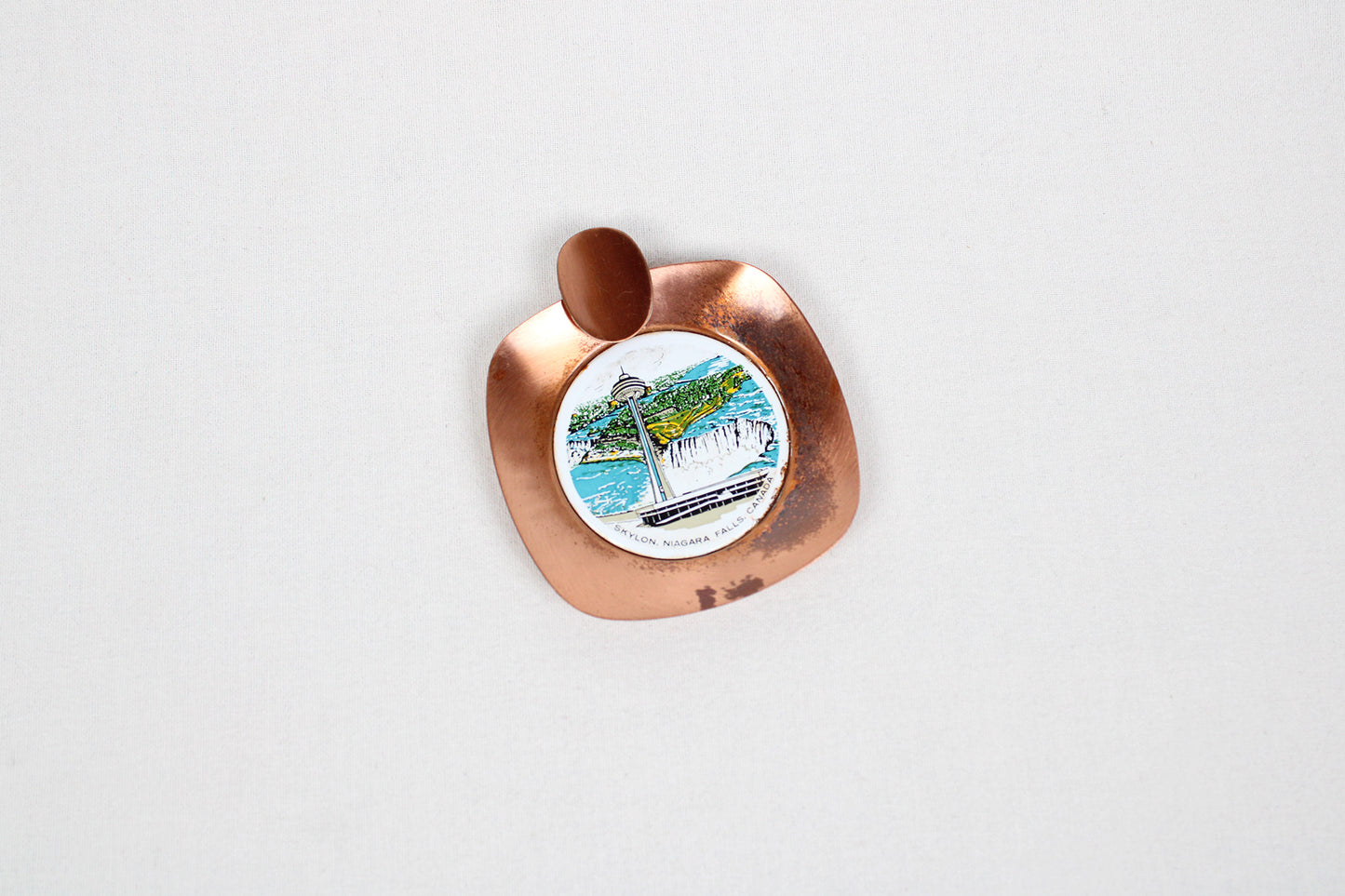 Skylon, Niagara Falls, Canada Small Copper Ashtray Souvenir