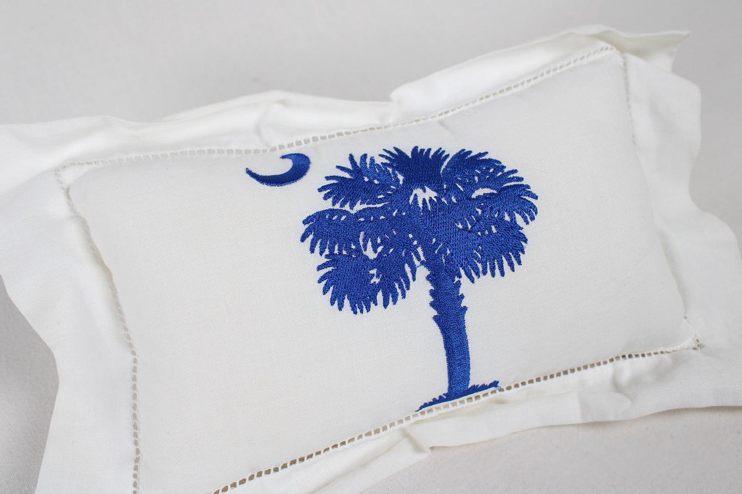 South Carolina Palmetto Tree and Crescent Decorative Toss Pillow