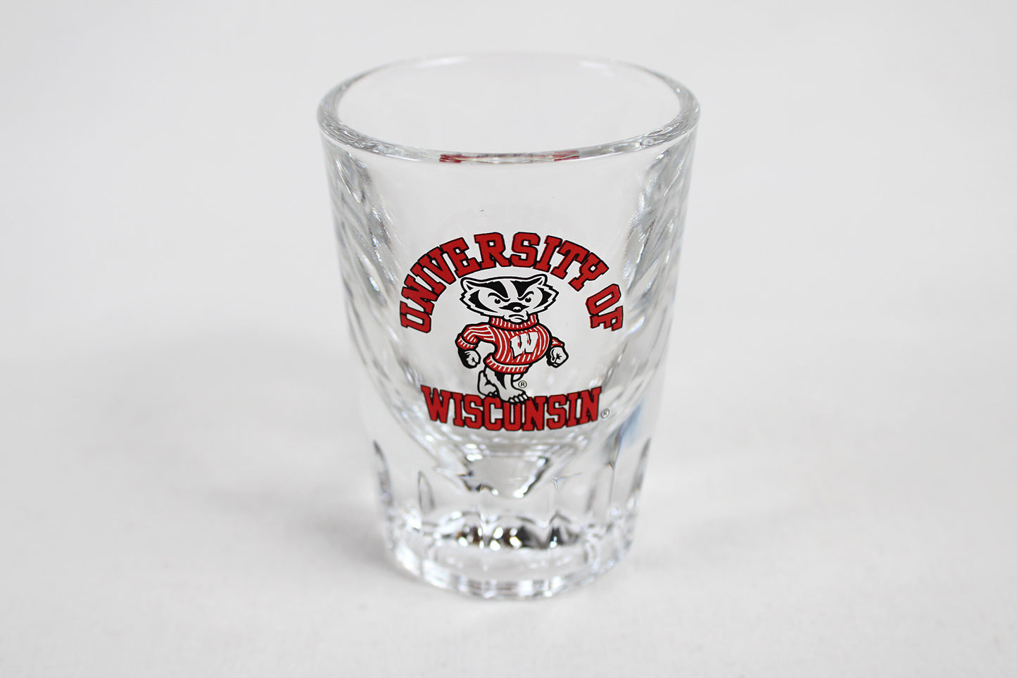 University of Wisconsin Bucky The Badger Prism Shot Glass