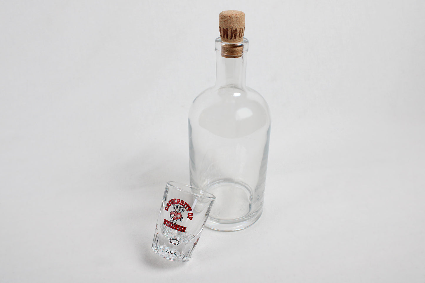 University of Wisconsin Bucky The Badger Prism Shot Glass