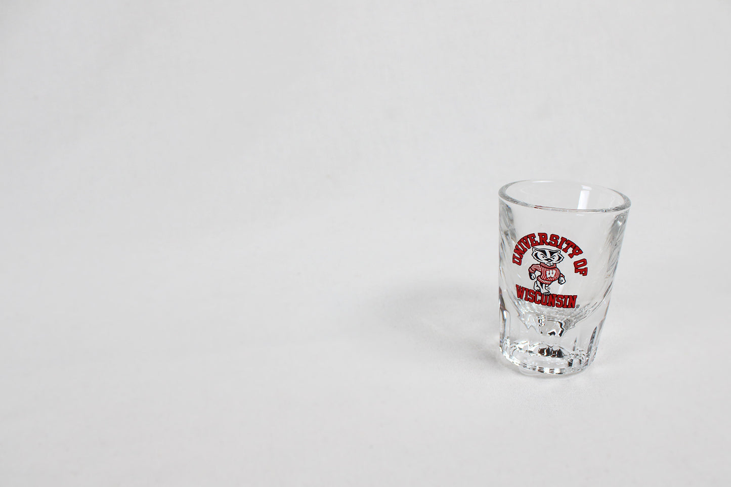 University of Wisconsin Bucky The Badger Prism Shot Glass