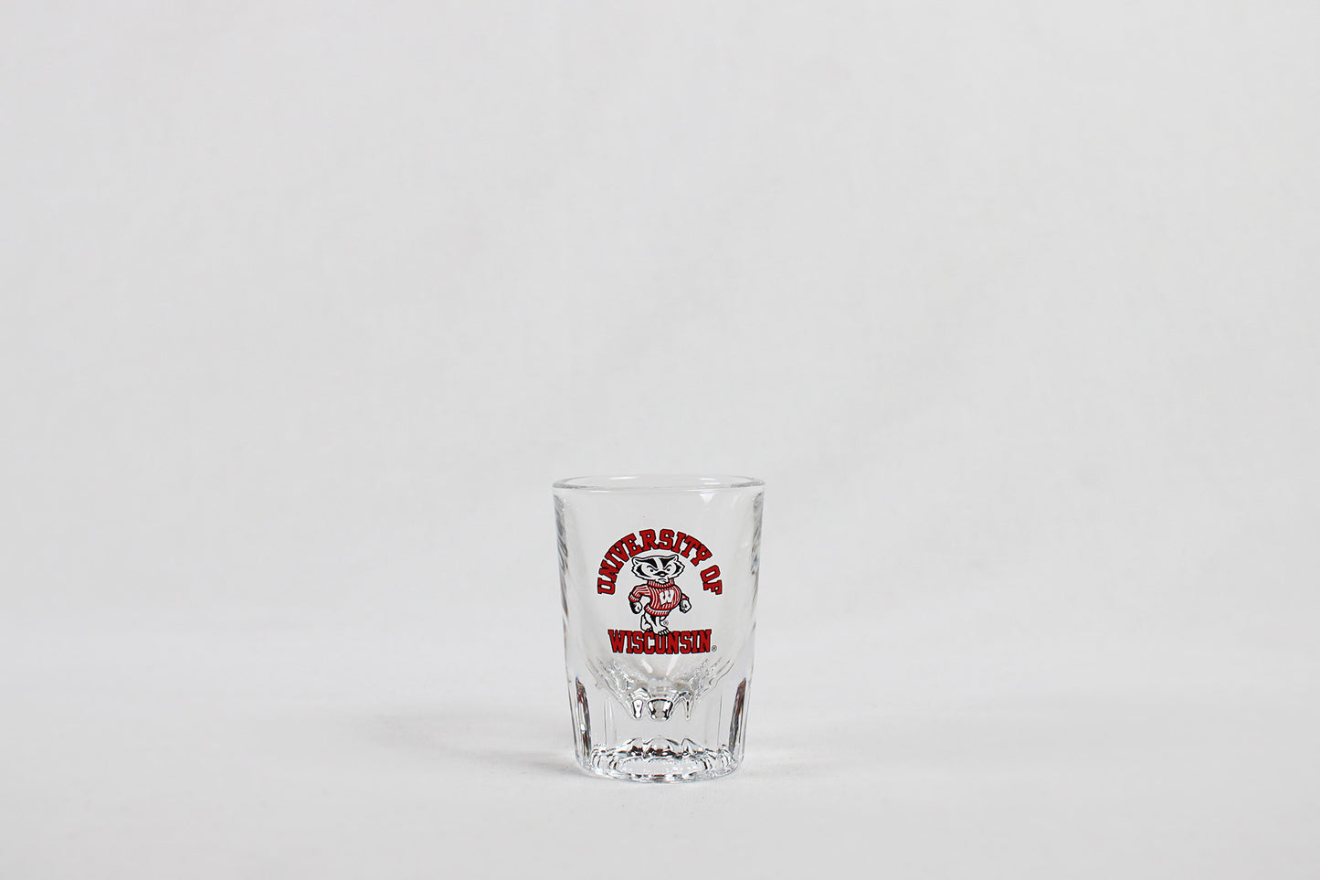 University of Wisconsin Bucky The Badger Prism Shot Glass