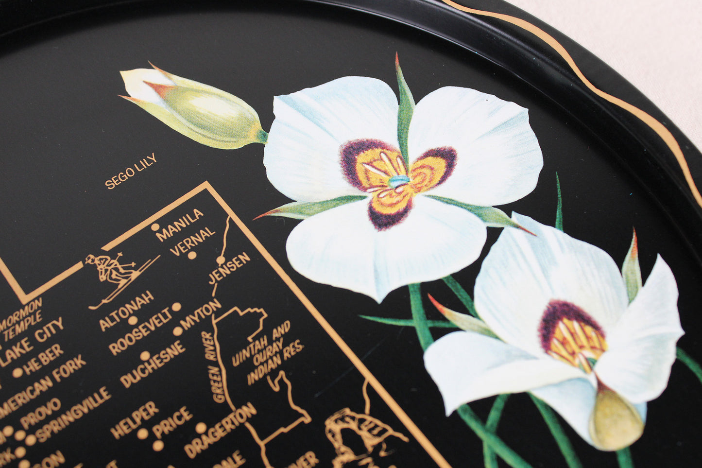 Utah Souvenir Metal Serving Tray