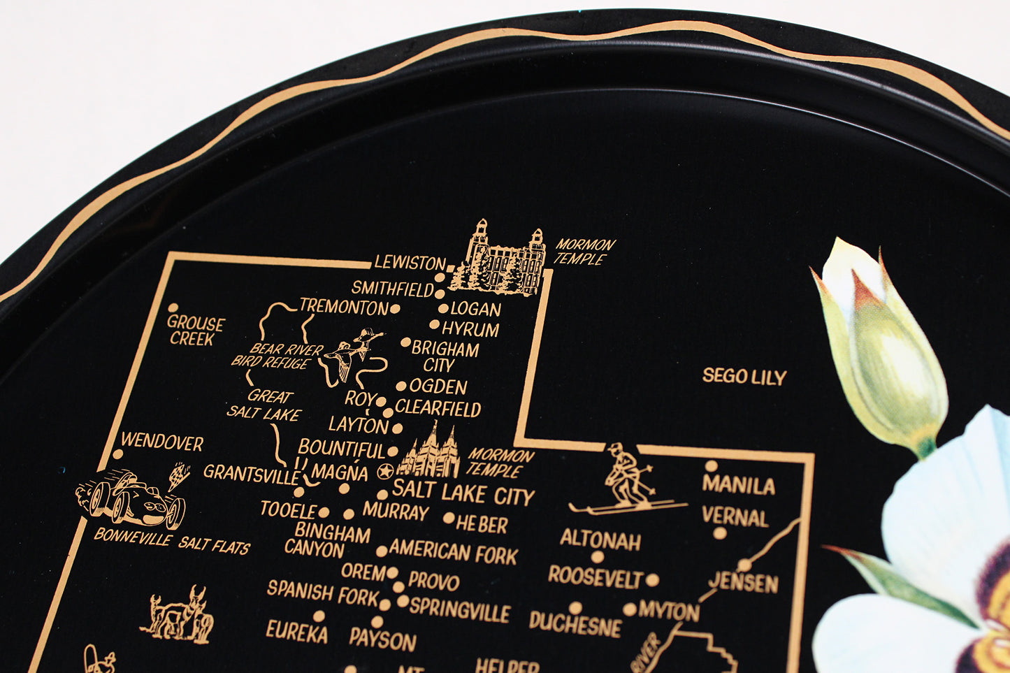 Utah Souvenir Metal Serving Tray