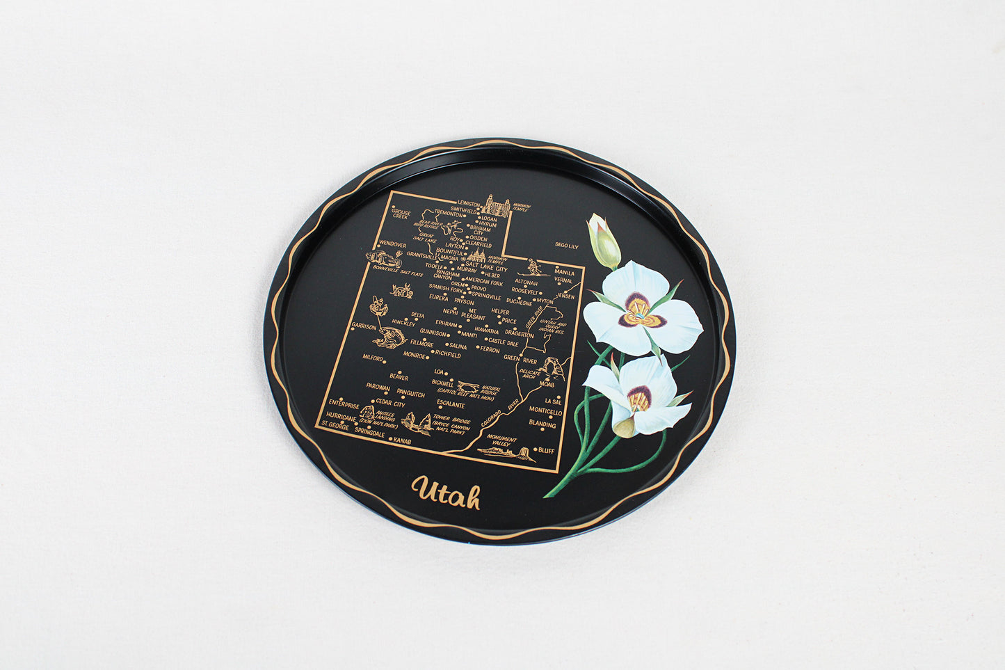Utah Souvenir Metal Serving Tray