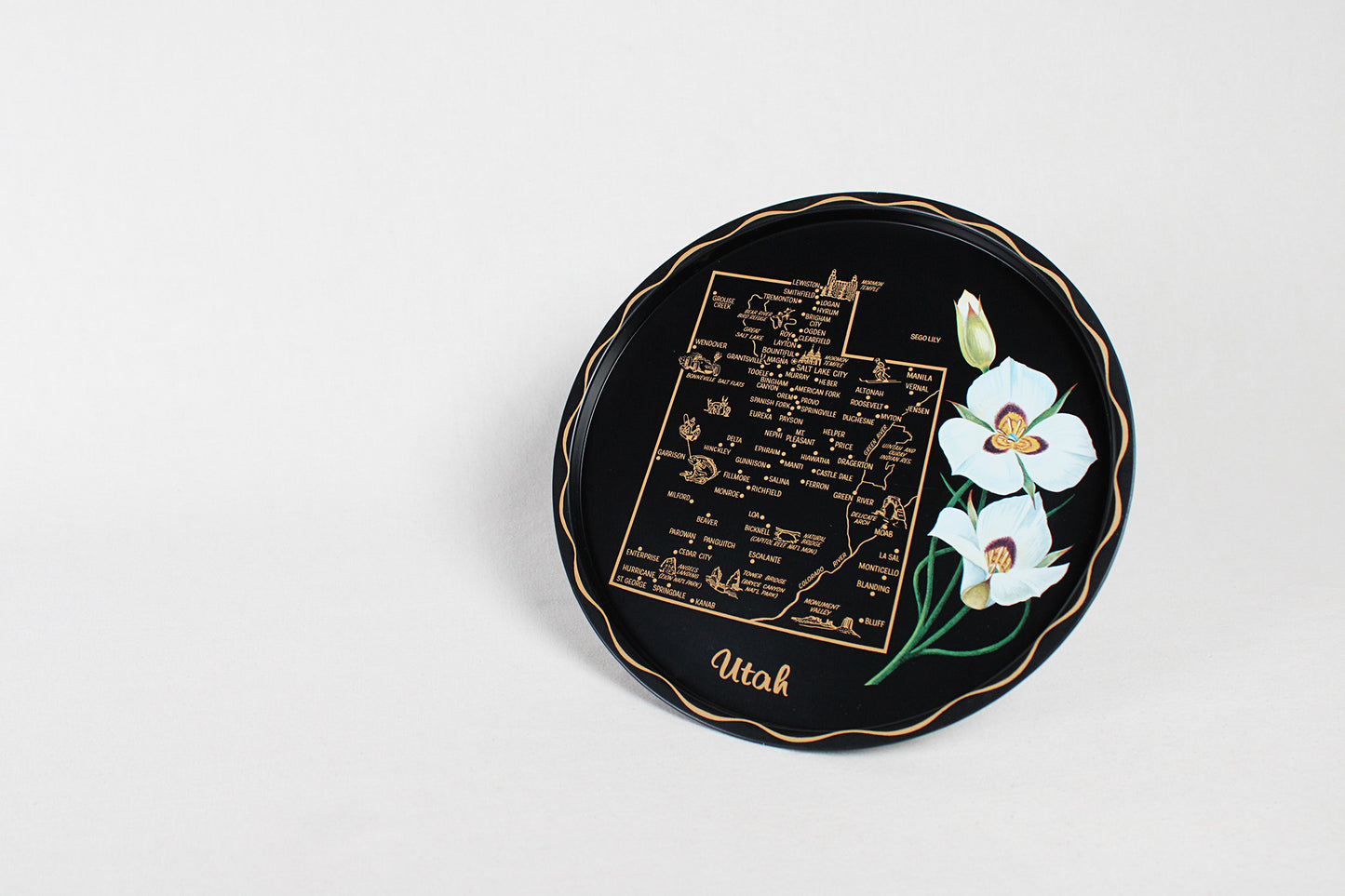 Utah Souvenir Metal Serving Tray