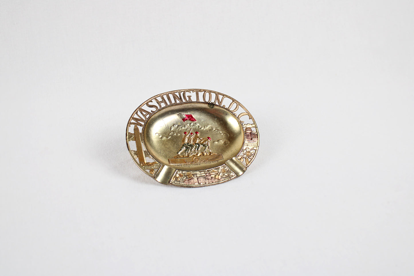 Washington, D.C. Small Metal Ashtray Souvenir