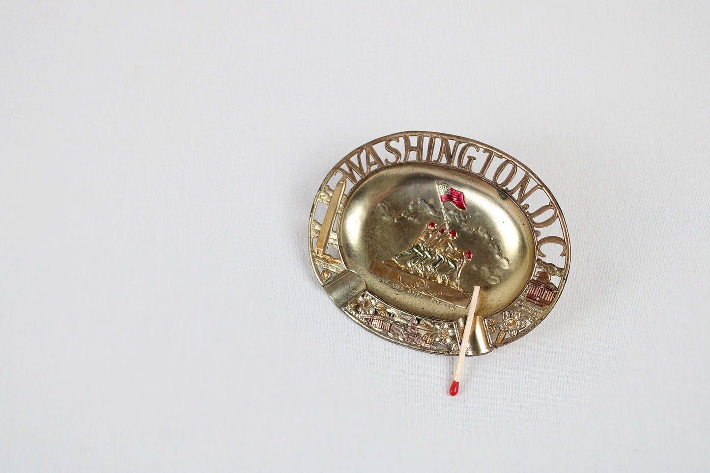 Washington, D.C. Small Metal Ashtray Souvenir