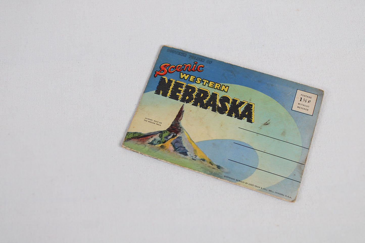 Souvenir Folder of Scenic Western Nebraska Accordion Postcard Set