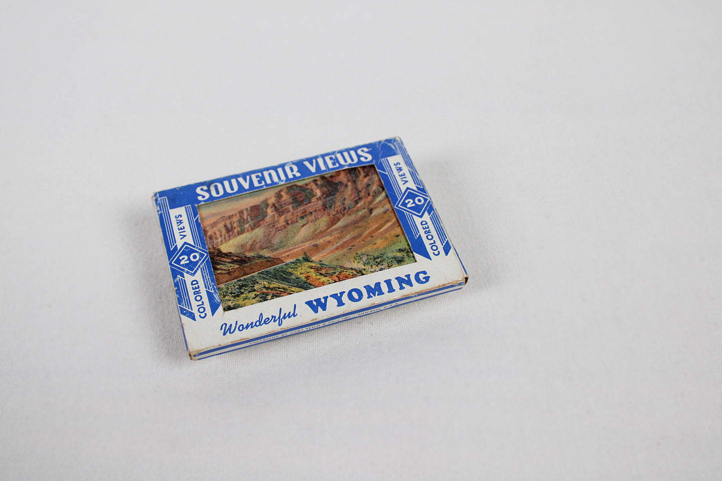 “Wonderful Wyoming” Souvenir View 20 Card Deck Mailer