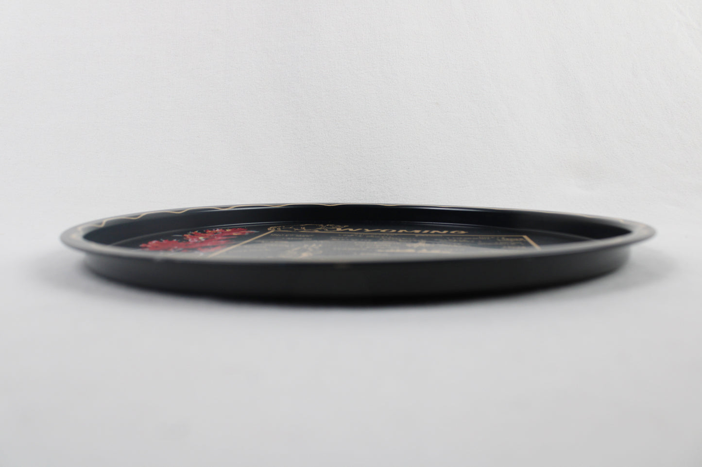 Wyoming Souvenir Metal Serving Tray + 6 Coasters