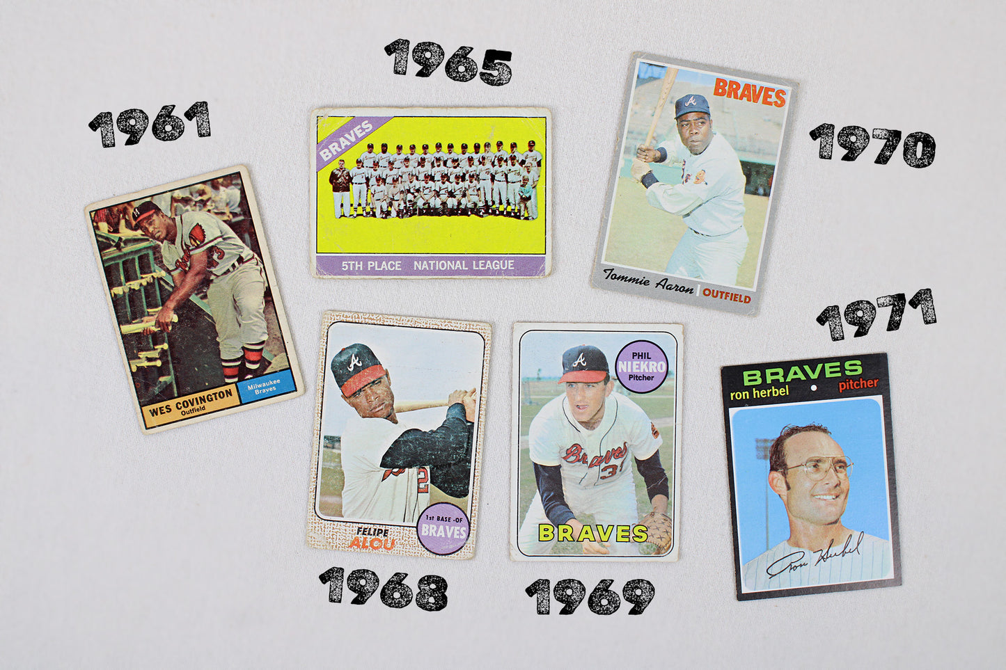 Atlanta / Milwaukee Braves: 1961-1971 Topps Baseball Card Pack